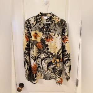 100% silk shirt/blouse size XL from Draper’s and Damon